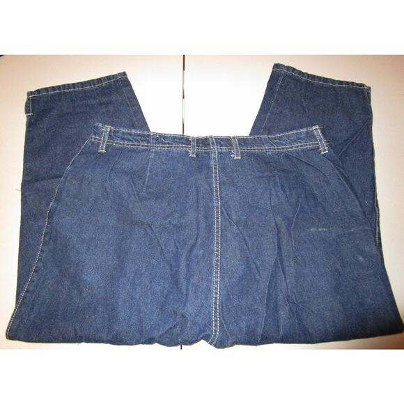 Vtg Route 66 Dark Wash Blue Denim Capri Jeans 15/16 Baggy High Rise Indie Y2K - Picture 5 of 6